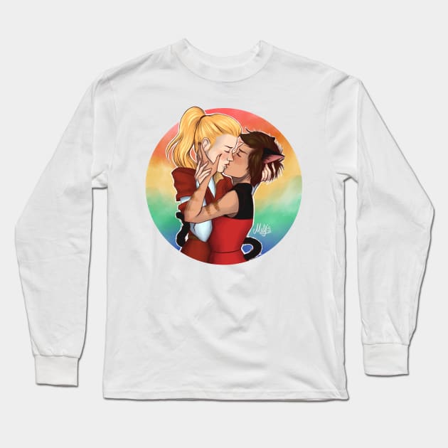 The Kiss Long Sleeve T-Shirt by Molly11